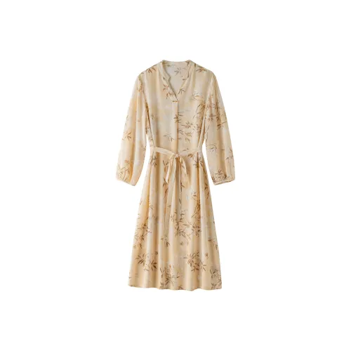 To The West Длинное Платье с Длинными Рукавами Женское