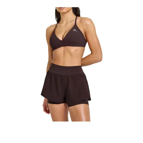 ONER ACTIVE EasyLift™ Ультра Минималистичный V-образный вырез Бюстгальтер Bralette для женщин темно-коричневый