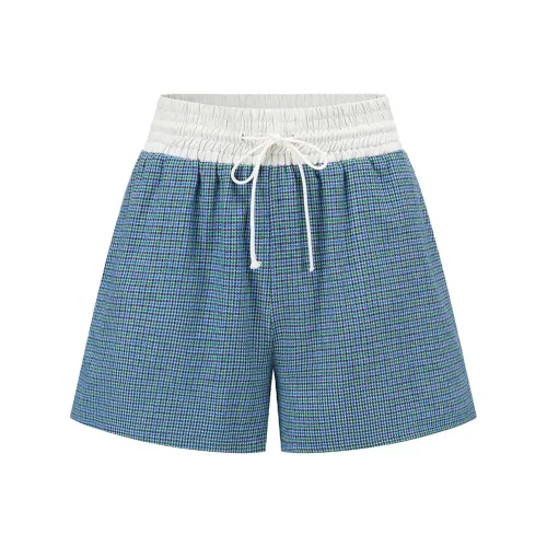 AXYPAGES Озерно-голубые Женские Повседневные шорты