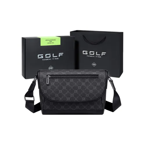 GOLF PVC Курьерская сумка Сумка на плечо Обычная Мужская Черная