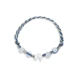 Озорной браслет-шнурок "Дельфин" - синий