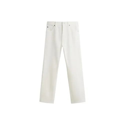 ZARA Морозный Белый Мужские Джинсы