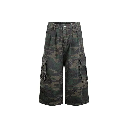 XUJIA Камуфляж Унисекс Шорты Карго