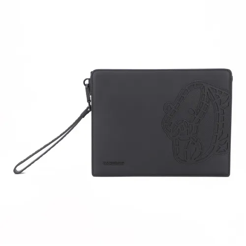 CANUDILO Клатч из коровьей кожи мужской черный