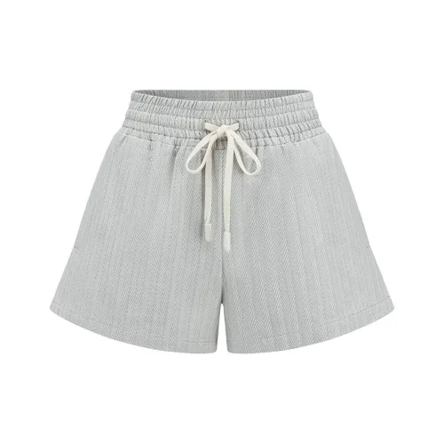 AXYPAGES Светло-серые Женские Повседневные Шорты