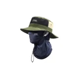 Армейский зеленый комплект одежды (Шапки и кепки + Камуфляжная маска темно-серого цвета)