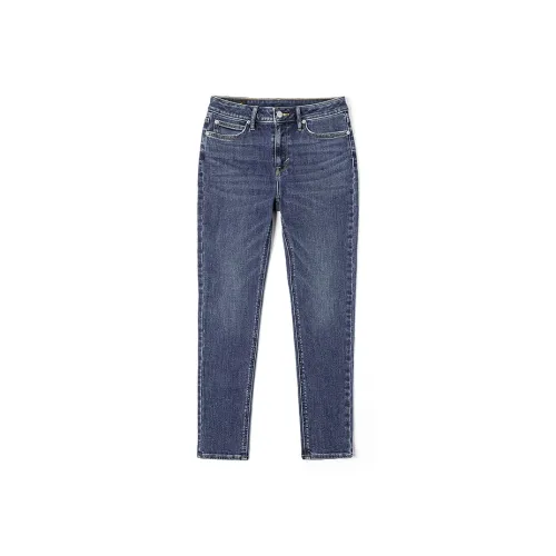 Lee Женские джинсы средне-темно-синих