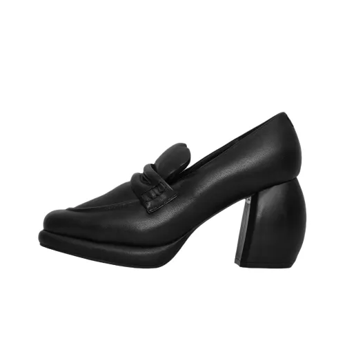 MARTINE ROSE x Clarks Грубый каблук Высокие каблуки Женские Черный