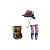 Темно-синий комплект 2 (Шапки и кепки + текстурированная веточка + охлаждающие рукава)