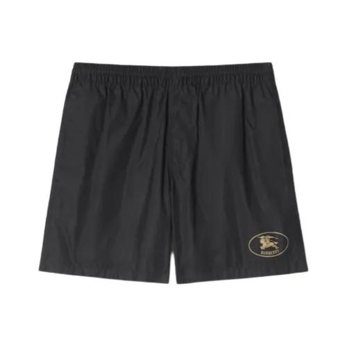 Burberry SS25 Пляжные шорты Мужские Черные