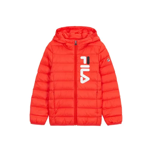 FILA KIDS Пуховик Огненно-красный для детей 3-7 лет