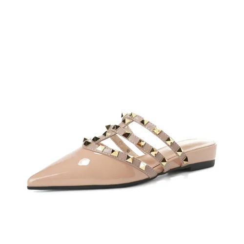 Lanza Резиновая подошва Заклепки Противоскользящие Домашние тапочки Женские