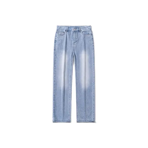 Go it alone Светло-синие Унисекс Джинсы