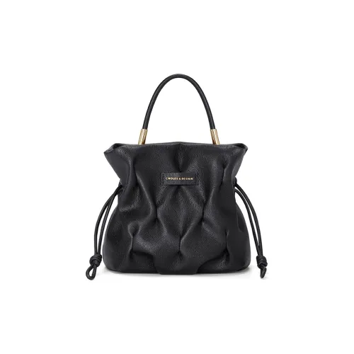 CNOLES Сумка через плечо из синтетической кожи сумка обычного размера женская призрачный черный Nest