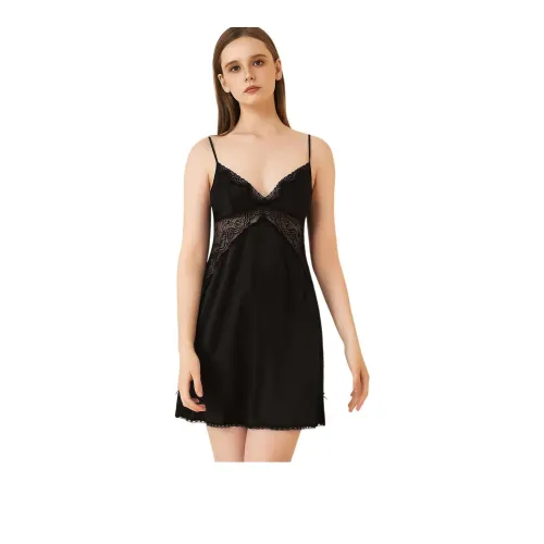 ALDOLA Черные Женские Ночные сорочки