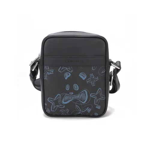 CANUDILO Сумка через плечо из искусственной кожи мужская черная