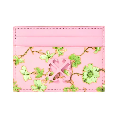 OFF Белый Телячья кожа Держатель для карт Женский Розовый Зеленый