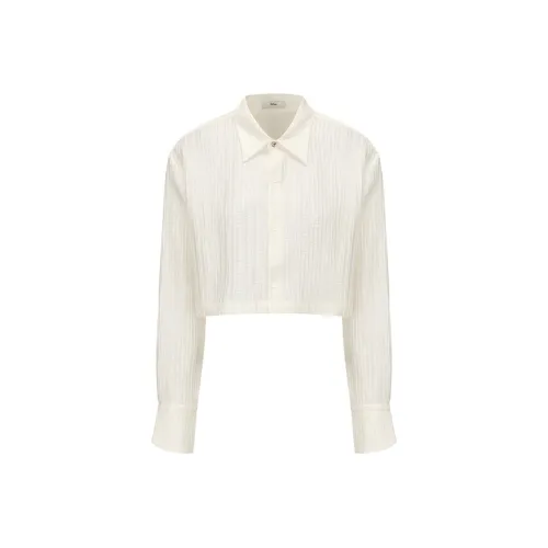 INITIAL Цвет плюща/Слоновая кость Женские Рубашки