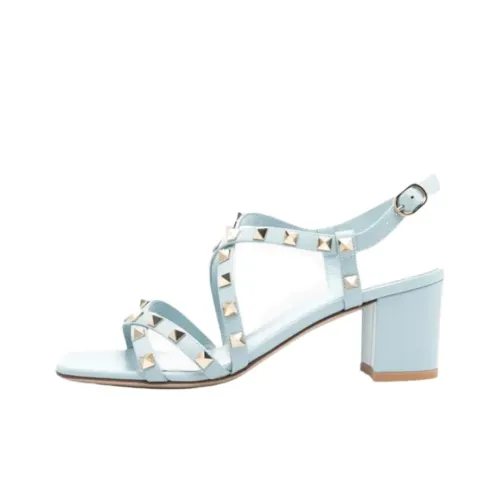 Valentino Rockstud One Ремешок Сандалии 6,5 см Женские Синие
