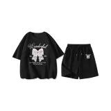 Black (M Girlish Butterfly) + Black (M Girlish Butterfly Pants Logo)  
Черный (M Girlish Butterfly) + Черный (M Girlish Butterfly Логотип на штанах)