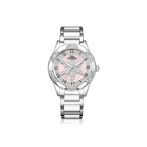 DISNEY FROZEN Серия Кварцевый механизм Сплав Ремешок Часы Женские Розовый Циферблат Часов