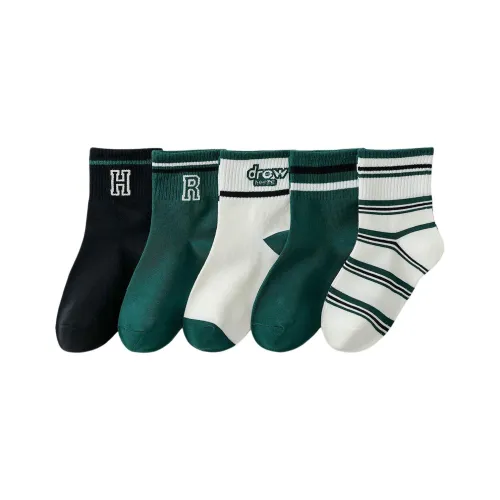 BIG WASP Носки 5 пар Зеленые оттенки для детей 3-7 лет