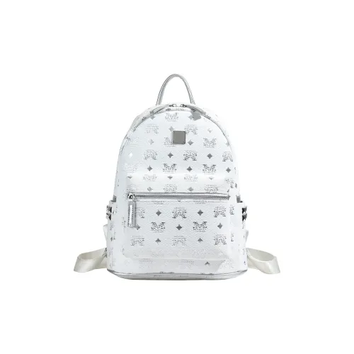 CAREELL ПУ (полиуретан) Рюкзак Стандартный Унисекс Белый Черный Кофейный