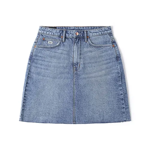 Lee совместный бренд модель SS25 Джинсовые короткие юбки Женские