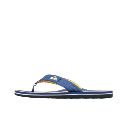Quiksilver Шлепанцы Темно-синий/Желтый/Розовый Мужской