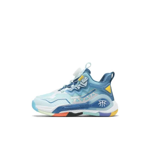 Marcolor Slip-resistant Амортизация Устойчивость к истиранию Отскок Высокий топ Детские баскетбольные кроссовки Детские