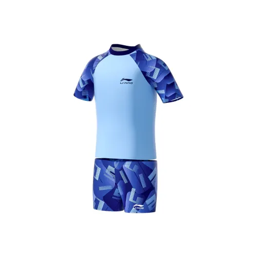 LINING Детский купальник для подростков 2 предмета синий