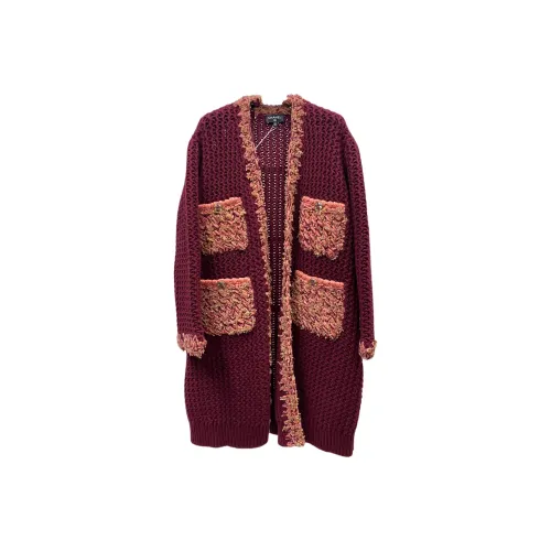 CHANEL 22A Кашемир Свитер Женский Оранжевый Красный