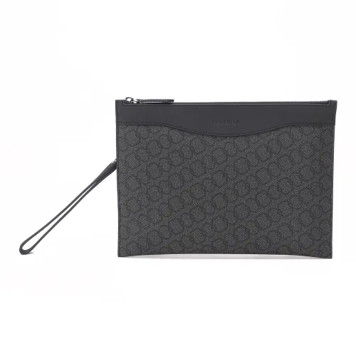 CANUDILO PVC Клатч Мужской Темно-Серый Черный