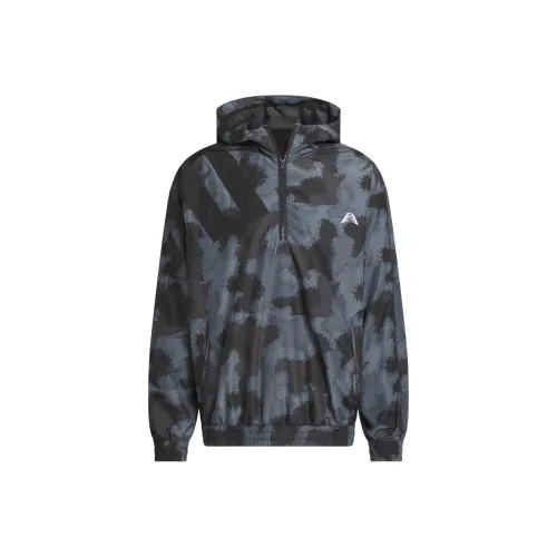 Adidas BASKETBALLANTHONY EDWARDS Collection CAMO ALL OVER PRINT Anorak Куртка Мужская Серый