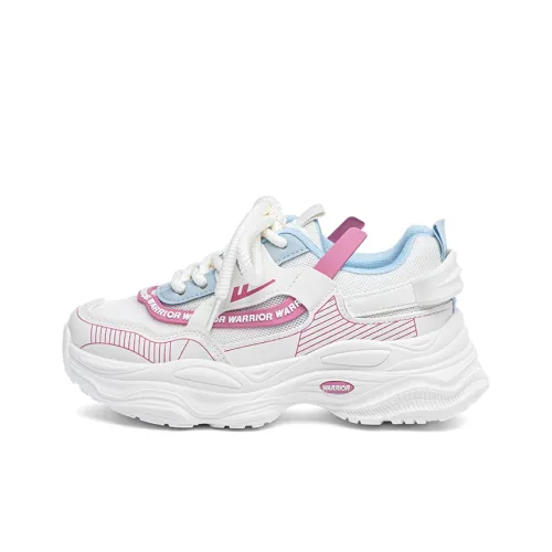 Warrior Slip-resistant Abrasion-resistant Low Top Casual City Commute Running Shoes Women's Beige Pink