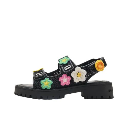 MARC JACOBS Daisies Sunny Пляжные сандалии 4CM Женские Черный
