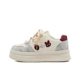 Бежевый бордовый