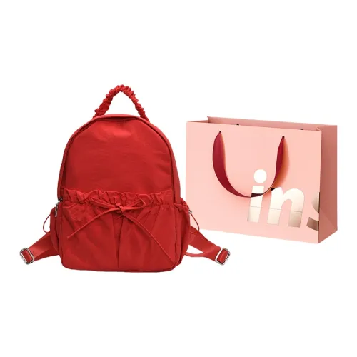 WHEELY BABY + Нейлон Рюкзак Стандартный Женский Красный Синий Экрю Розовый Черный