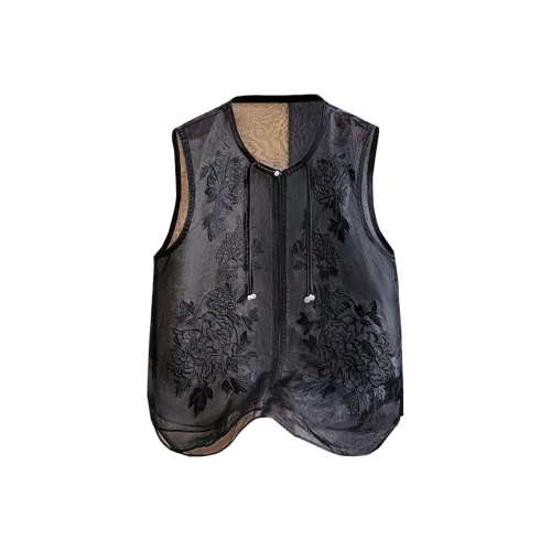 SIBAISHE Черные Женские Жилеты