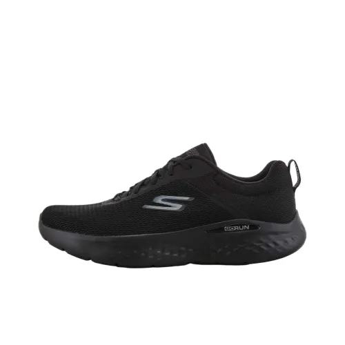 Skechers Go Run Lite Low Топ Беговые кроссовки Мужской Черный