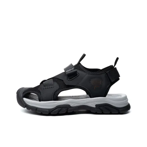 FED Slip-resistant Hiking Boots Men's Black FED Антислиповая обувь для походов Мужская Черная