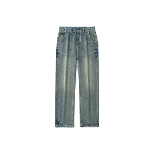 Go it alone Свет Винтажный синий Унисекс Джинсы