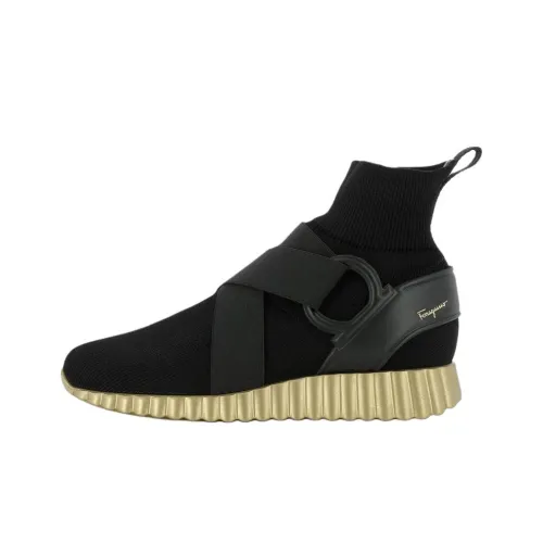 Ferragamo Noto2 High Топ Повседневная обувь Женская Черная