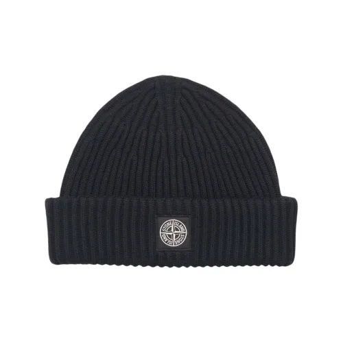 STONE ISLAND Новая шерсть Wool Beanies Унисекс Черный