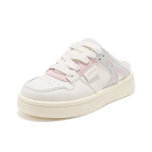 HUANQIU Кожаный пэчворк шов тихие противоскользящие домашние тапочки для женщин