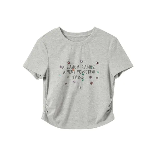 3COLOUR Вересковый серый Женские футболки