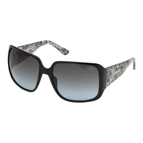 GUESS Пластик Нерегулярная форма Солнцезащитные очки Женские Черный