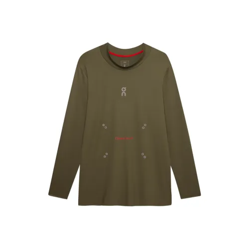 On X PLEASURES X The Loop SS25 T-Shirt Мужской Оливковый