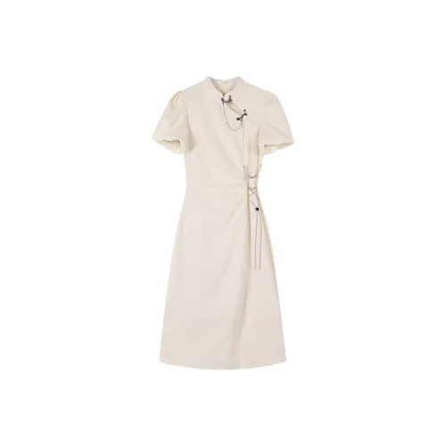 GEZITAI Короткое платье с короткими рукавами женское