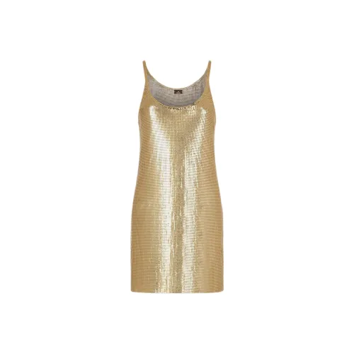 Пако Рабанне SS25 Slip Платье Женское Золотое